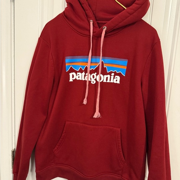 Patagonia Red Fleece Sweater with Hood - Picture 2 of 14